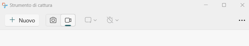 Registrazione schermo Windows 11 con Strumento di cattura