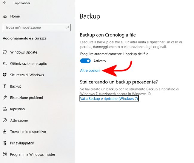 Come eseguire il backup di file e documenti