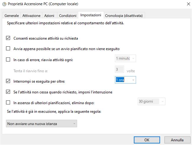 Come accendere il PC a un orario prestabilito