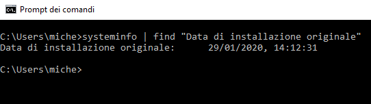 Scoprire la data di installazione di Windows e da quanto tempo è acceso il PC