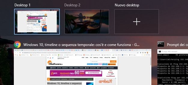 Windows 10 19H1 ha un Desktop virtuale per provare app e programmi