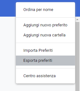 Salvare i preferiti di Chrome, come fare