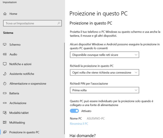 Come proiettare lo schermo di un computer in quello di un altro PC 