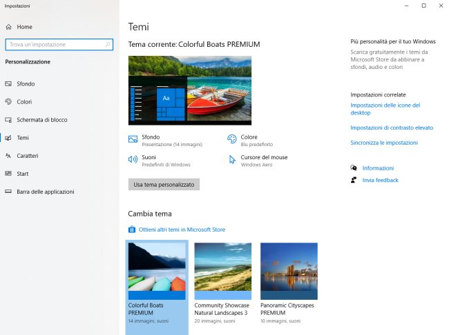 Sfondi desktop, come gestirli in Windows 10