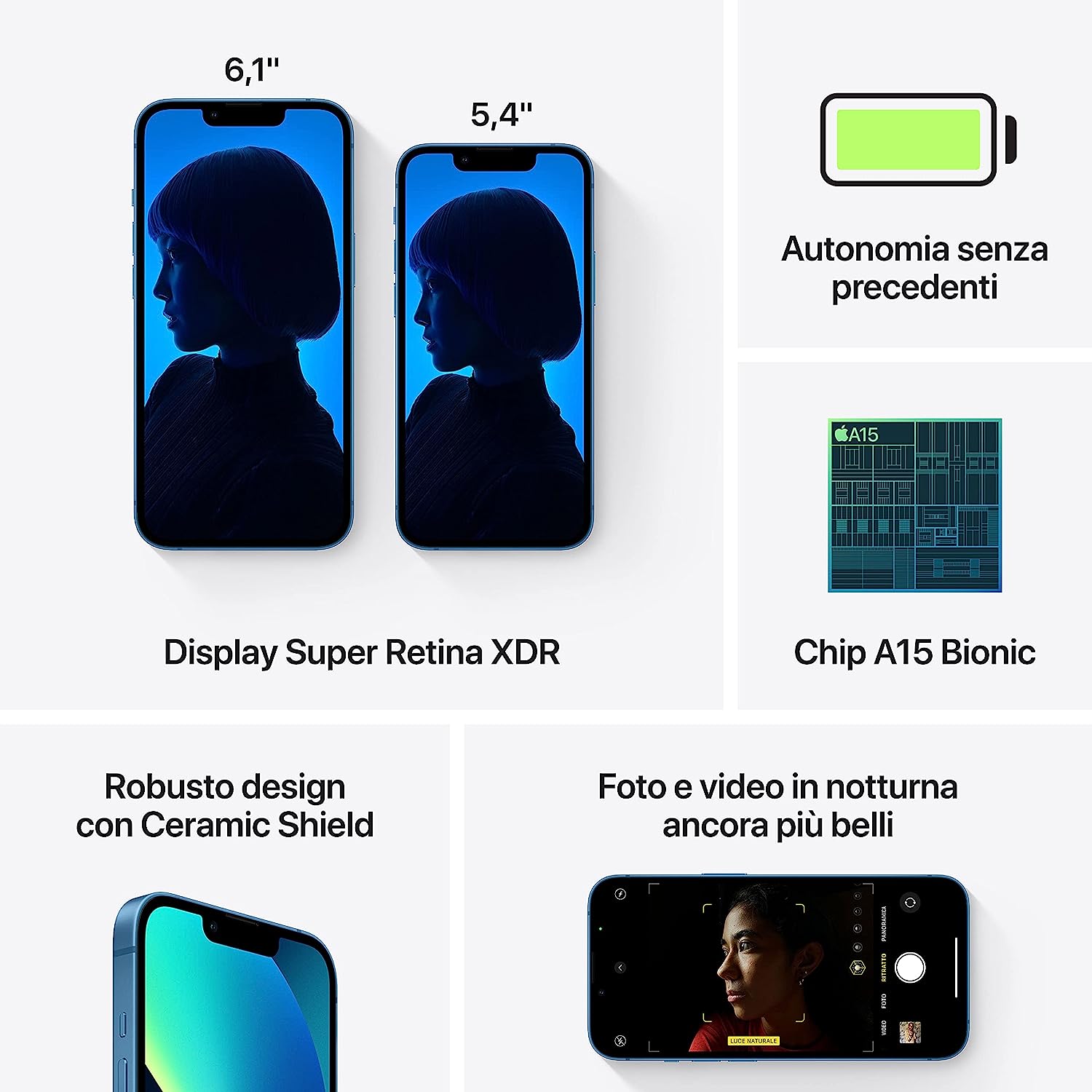 iPhone 13 Azzurro - Panoramica