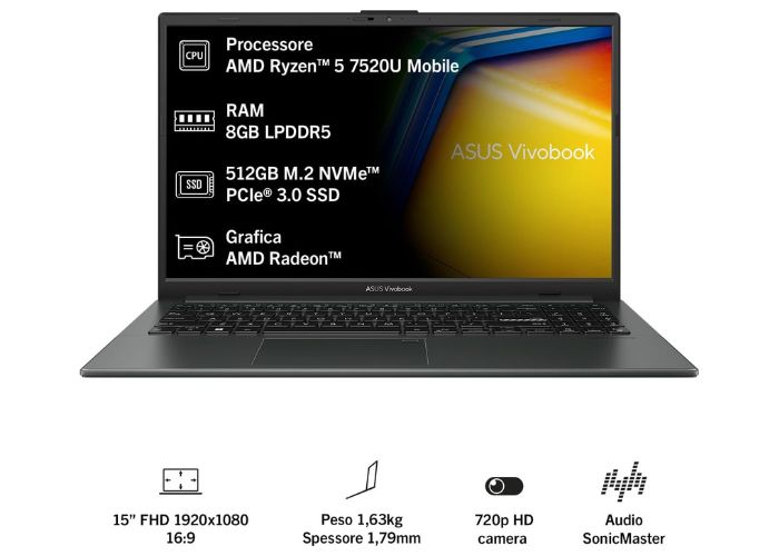 ASUS Vivobook GO con Ryzen 5 Amazon offerte pc computer 