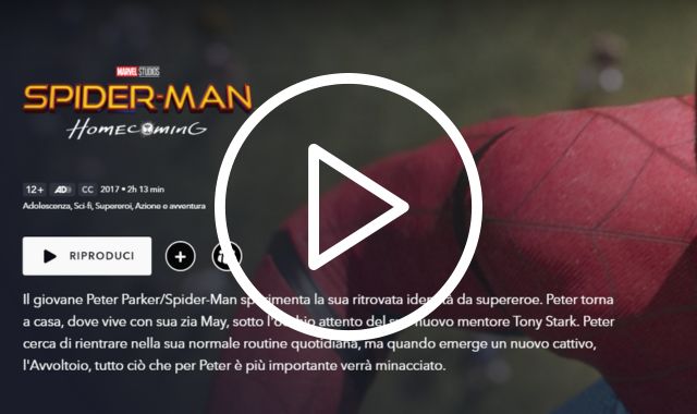 Spider-Man Homecoming streaming Disney+