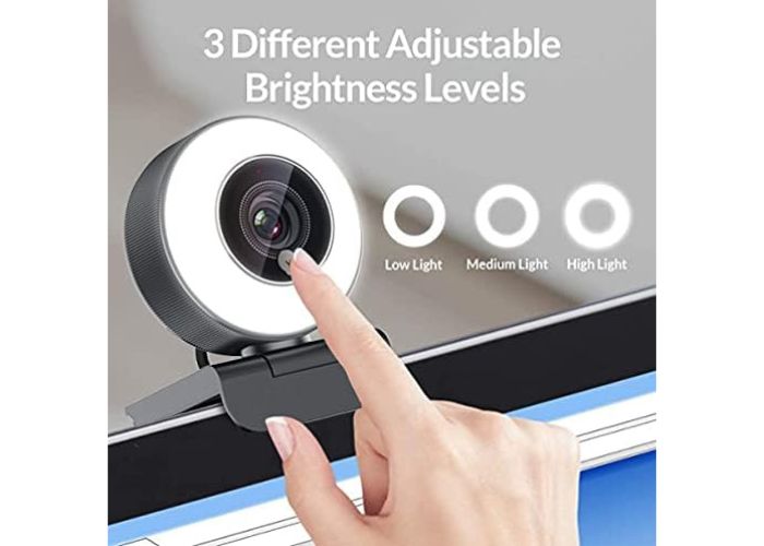 Webcam Full HD ring light Amazon offerta