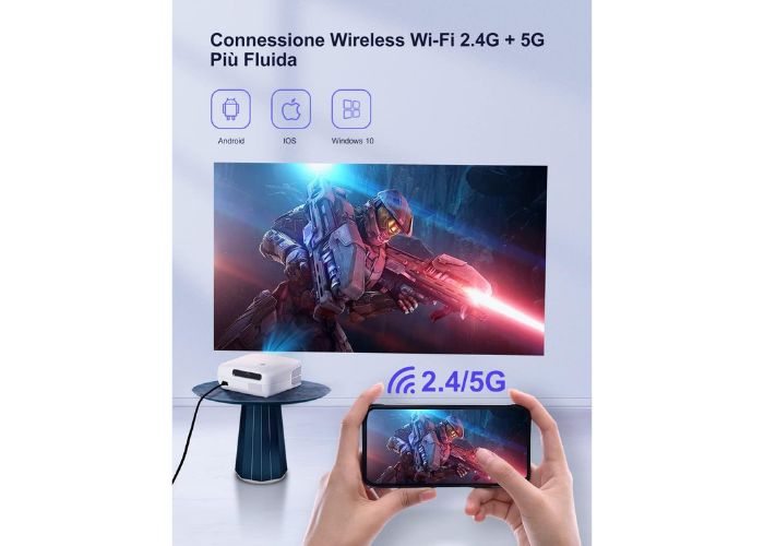 Proiettore full HD 4K Amazon offerta bluetooth Wi-Fi 5G