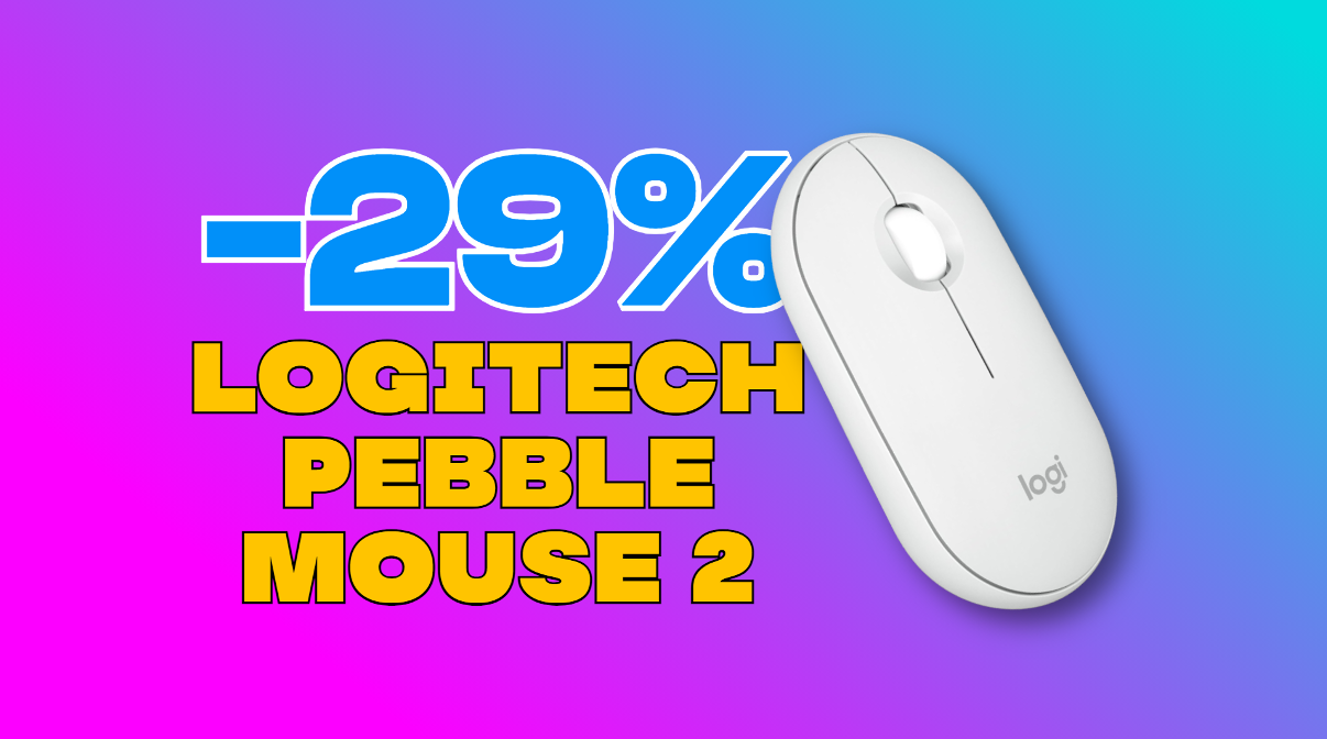 Pebble Mouse 2 M350s - Bluetooth, Sottile, Portatile