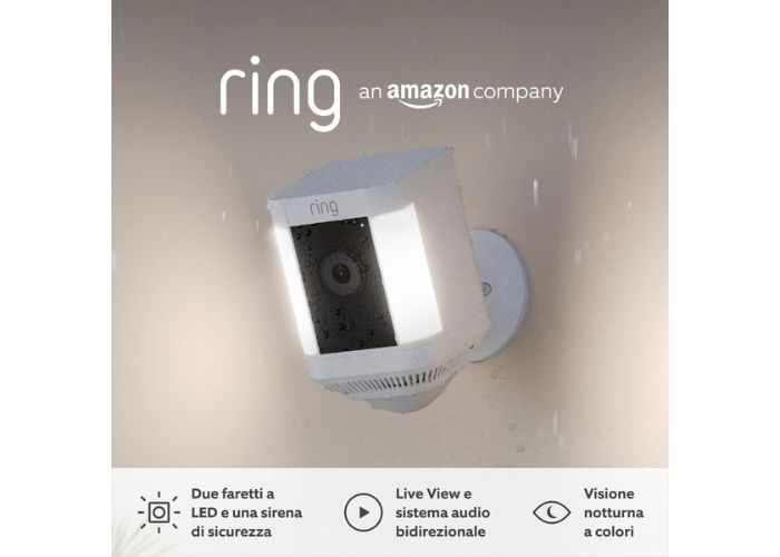 Telecamera Ring Spotlight Cam Plus Battery in super sconto (-35%)