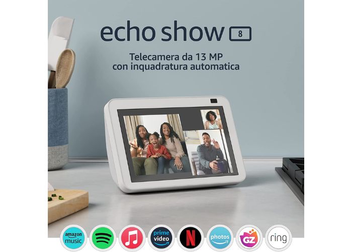 Echo Show 8 di 2a gen in promo Black Friday, compralo subito