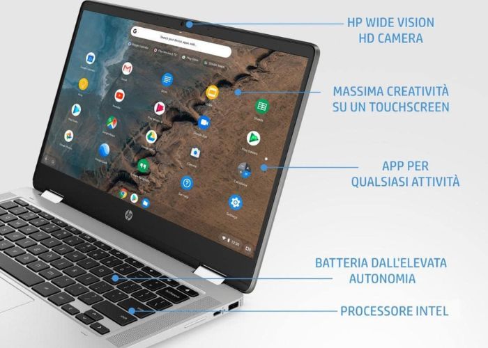 HP Chromebook in sconto, l'x360 con touchscreen è al 18%