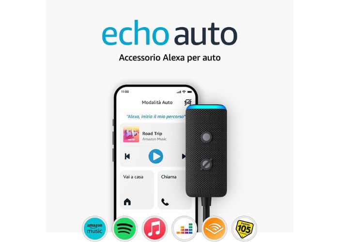 Amazon Echo Auto 2 in sconto del 50%, il prezzo è BASSISSIMO