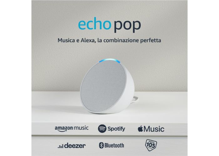 Echo Pop in sconto del 64%, che bomba lo speaker con Alexa su Amazon