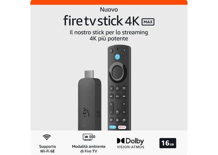 Nuovo Fire TV Stick 4K Max in promo su Amazon, la tua TV diventa smart