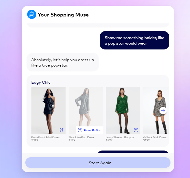 Shopping Muse - Dynamic Yield by Mastercard