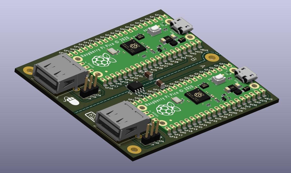 Doppia scheda Raspberry Pi Pico DeskHop