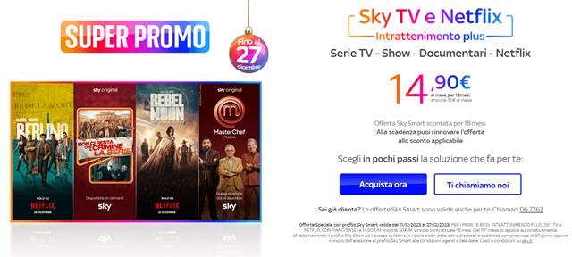 super promo sky natale