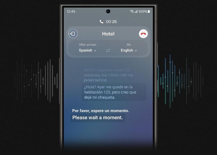 Samsung Galaxy S24 Ultra traduzione live telefono Galaxy IA intelligenza artificiale chiamate 