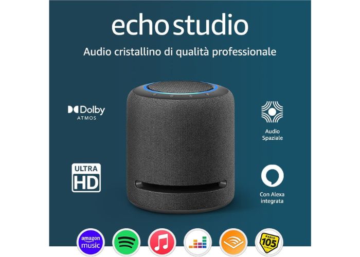 Echo Studio al 15% di sconto, compralo subito su Amazon