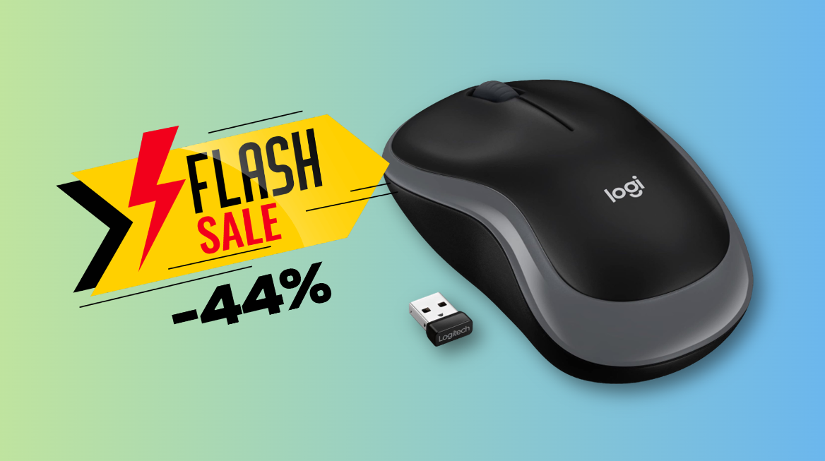 Mouse Logitech wireless IMPERDIBILE con lo sconto del 44%