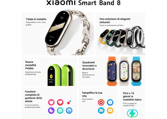 Amazon REGALA a prezzo bomba la Xiaomi Smart Band 8 (-31%)