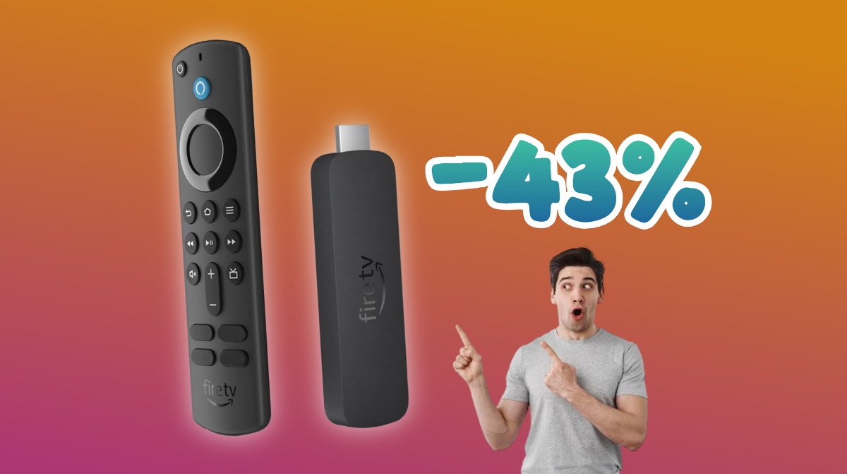 Fire TV Stick 4K: il prezzo crolla nella settimana di Sanremo (-43%)