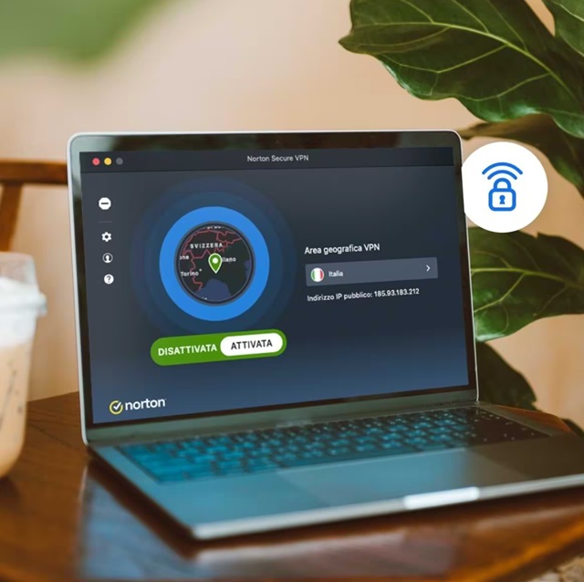 norton secure vpn area geografica