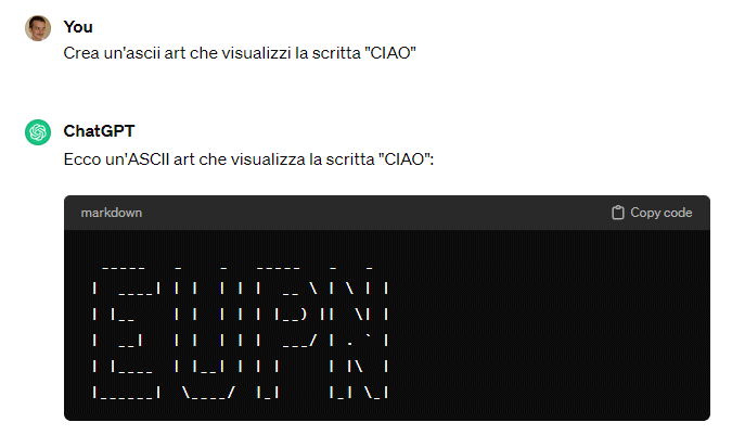 ASCII Art ChatGPT