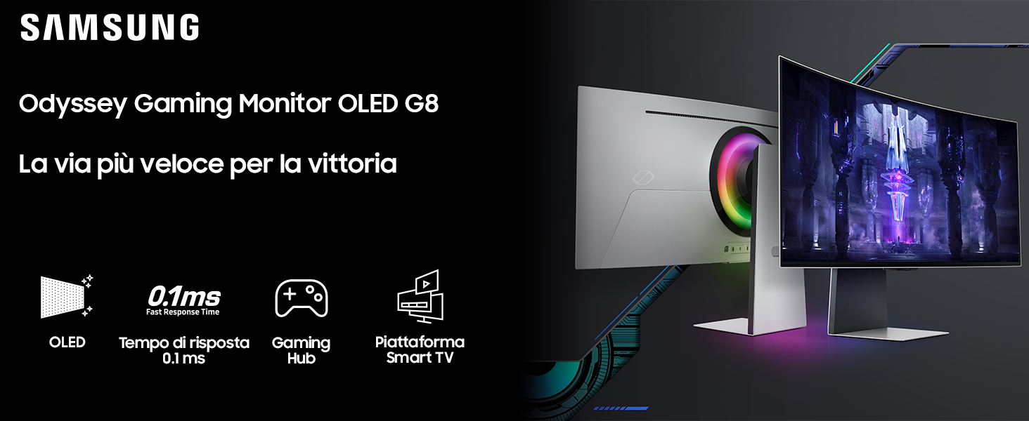Monitor Samsung Odyssey OLED G8 34 pollici - Specs