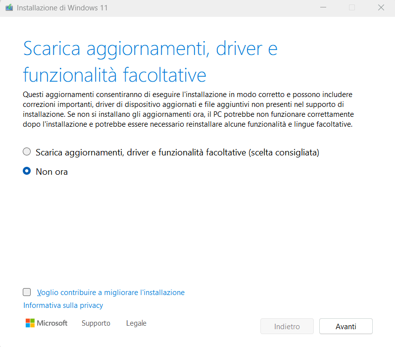 Download aggiornamenti per Windows 11 24H2