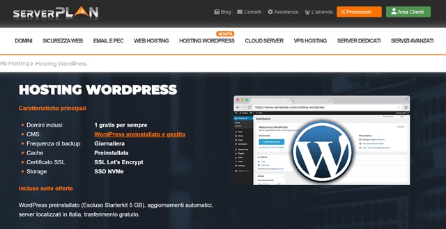 hosting wordpress serverplan