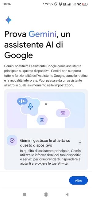 Installazione app Gemini