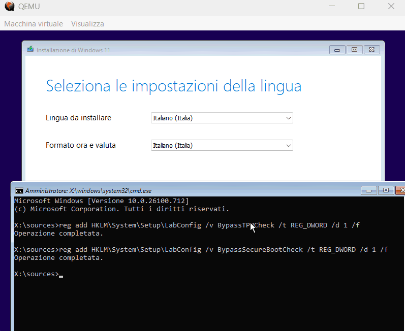 Bypass requisiti compatibilità Windows on ARM