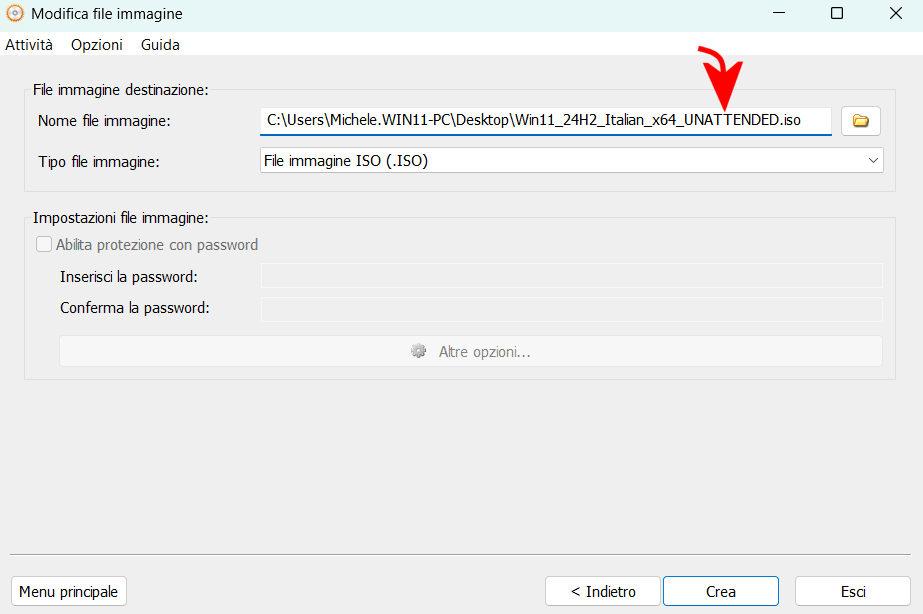 Creazione file ISO Windows 11 Unattended
