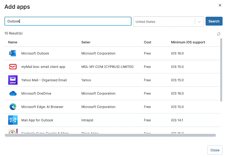 Gestione installazione app dispositivi mobili MDM