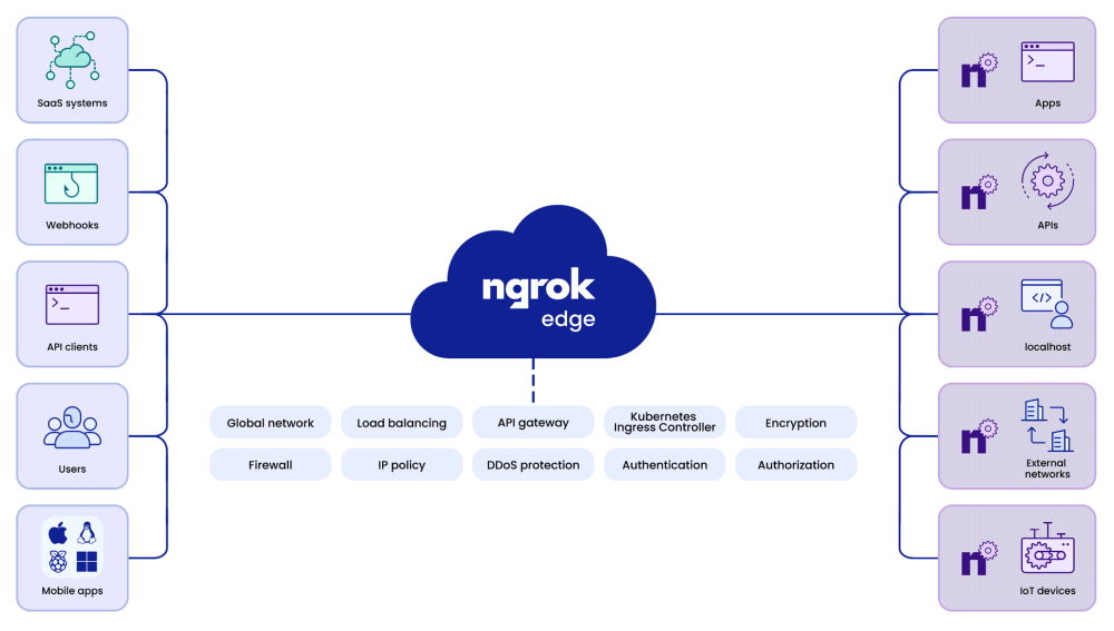 Schema funzionamento ngrok