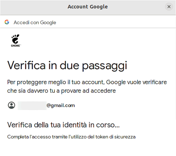 Superare verifica due passaggi Linux