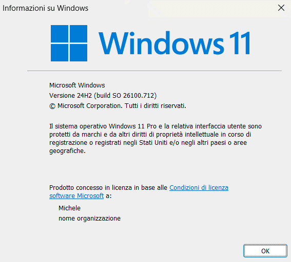 winver Windows 11 24H2