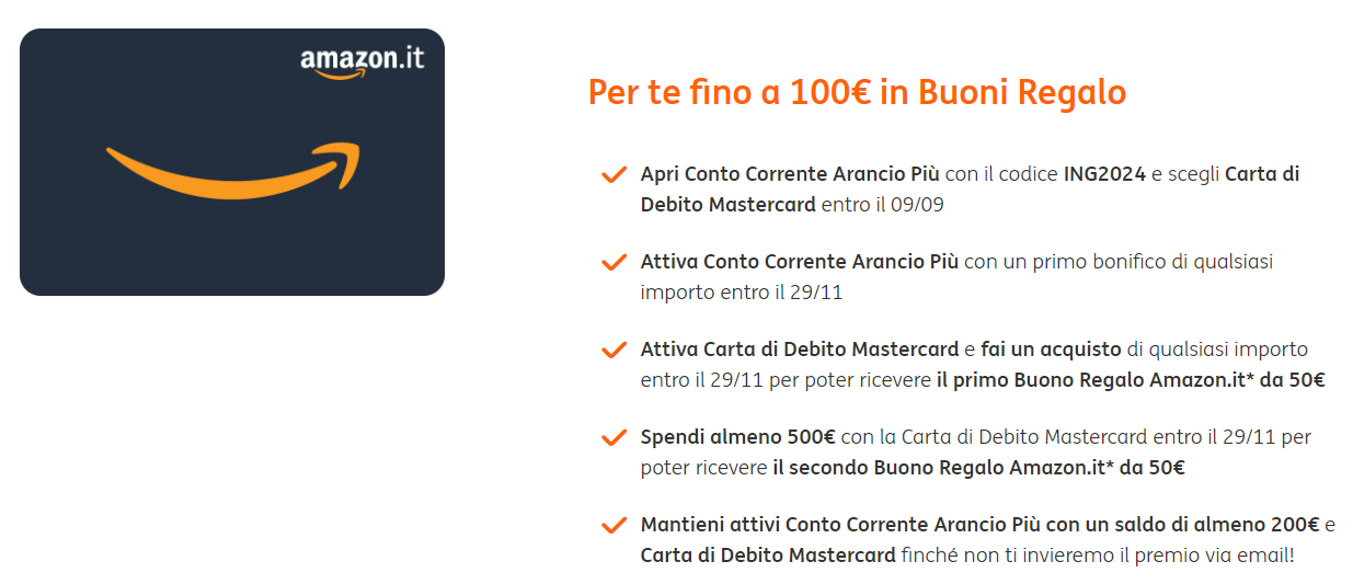 100 euro in Buoni Regalo Amazon