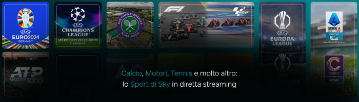 Calcio, F1, MotoGP e tennis in streaming su Now