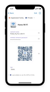 1Password - Codice QR credenziali Wi-Fi