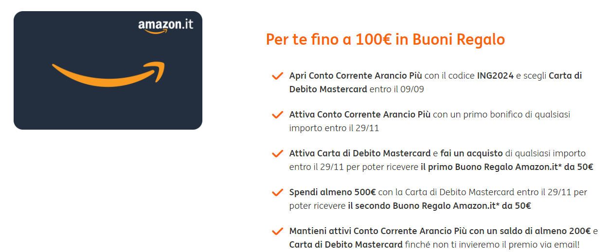 Codice promo di ING