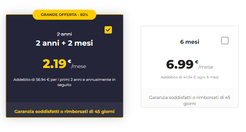 Offerta estiva 