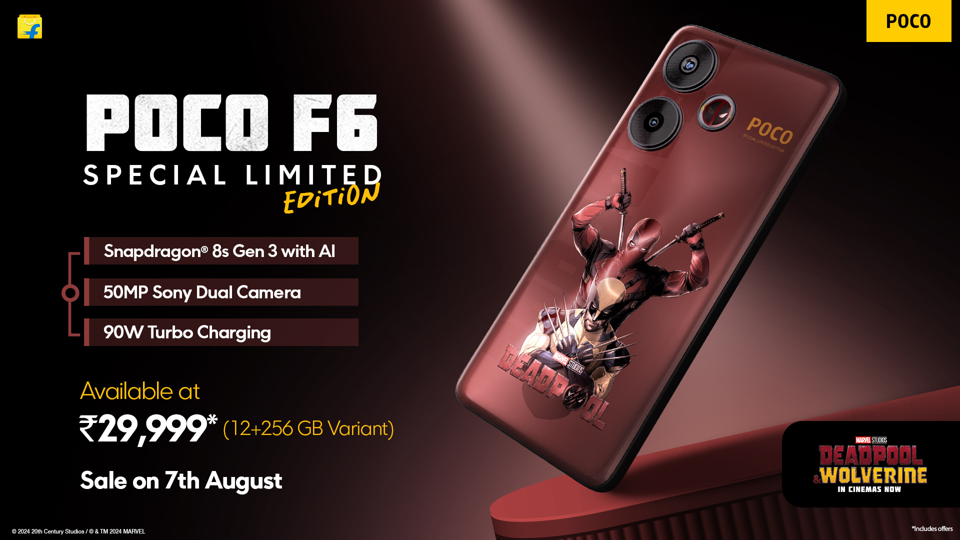 POCO F6 Deadpool and Wolverine Special Limited Edition