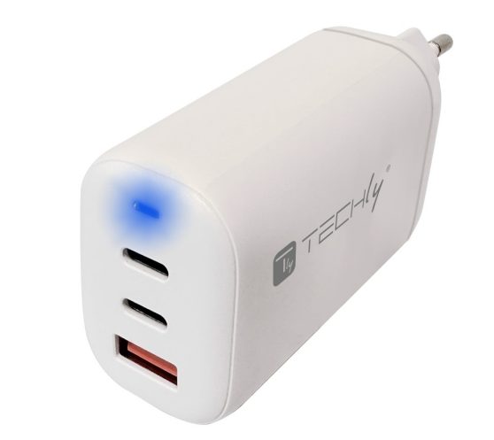 Caricabatterie USB potente con tre porte da Techly