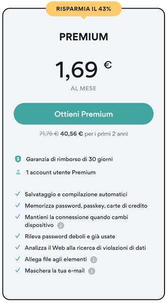 nordpass 43 per cento di sconto