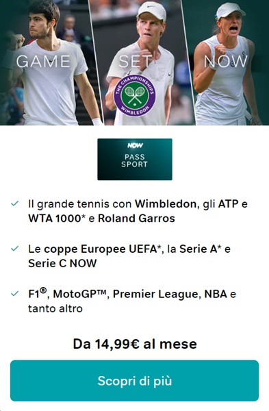 now pass sport wimbledon