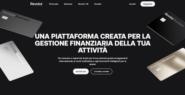 revolut business iscriviti ora